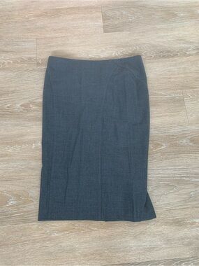 bebe Dark Gray Tailored Pencil Skirt Size S